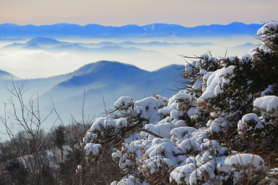 한겨울에 빠져 있는 레인보우 정상의 풍경~ 관련 이미지