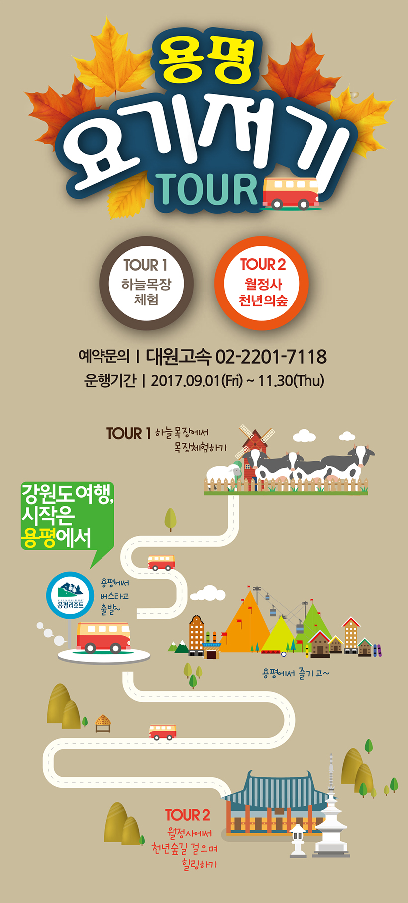 용평리조트 추계 요기저기 투어