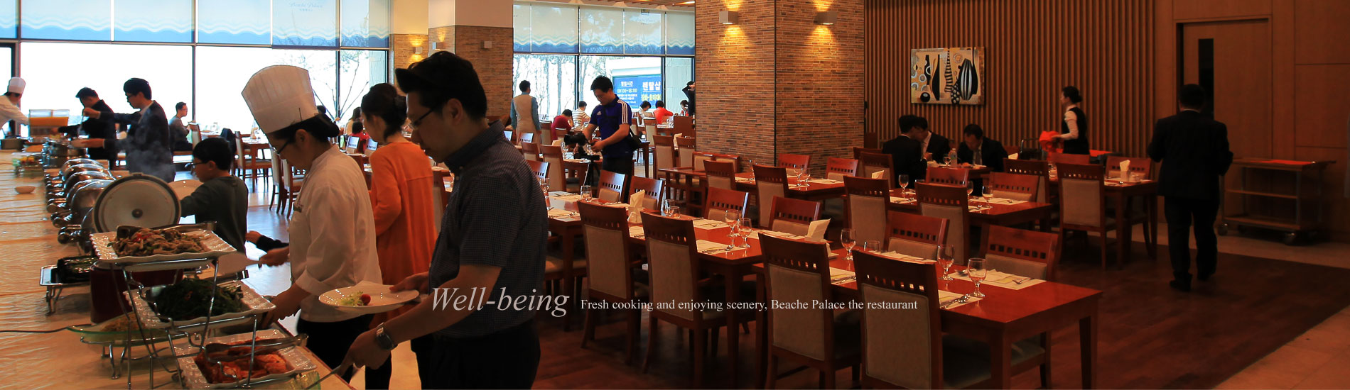 Well-being Fresh cooking and enjoying scenery, Beache Palace the restaurant