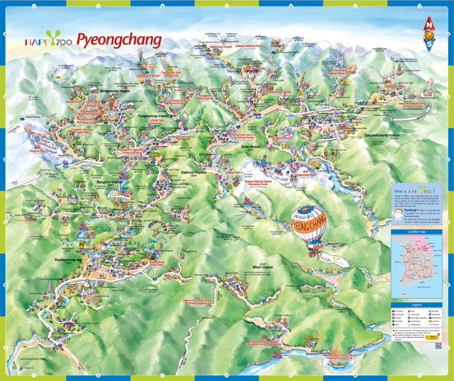 Pyeongchang Map