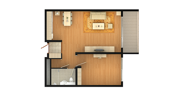 Greenpia Condominium 25 Type Floor Plan