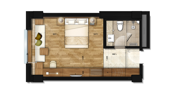 Hotel Deluxe Floor Plan