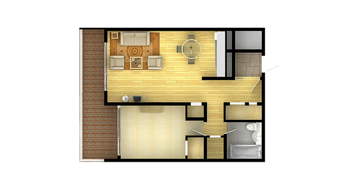 Villa Condominium 28 Type Floor Plan