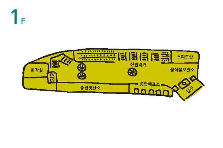 지상1층 입/출구 존안내도