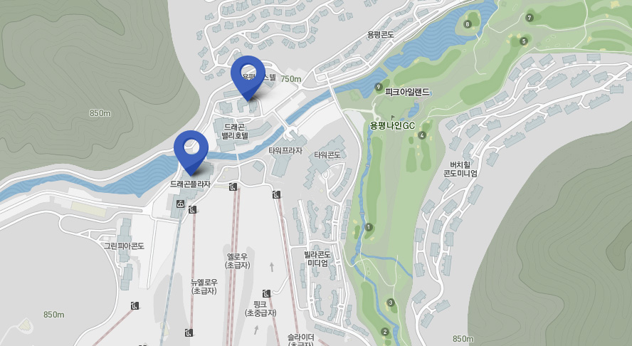 드래곤밸리센터/드래곤 푸드 스테이션 지도 이미지