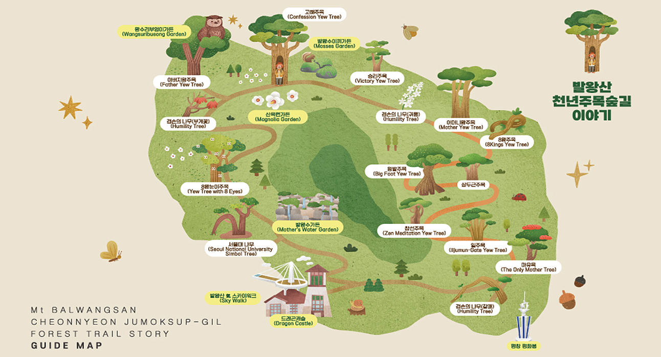 천년주목숲길 맵 이미지