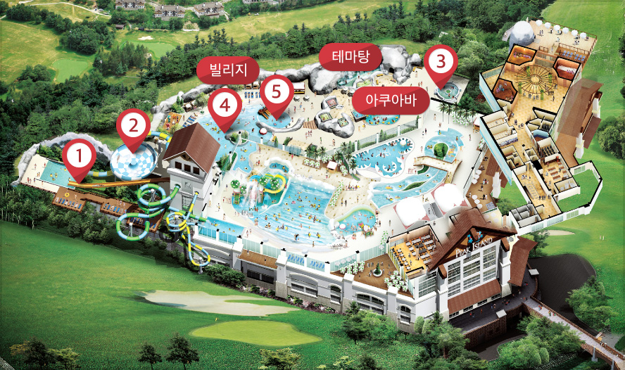 피크아일랜드 실외존 맵