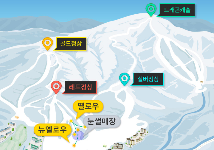 초급 슬로프 이미지