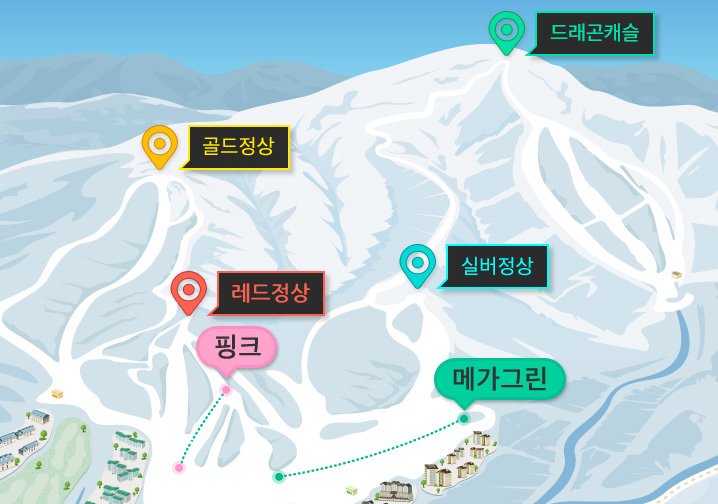 초중급 슬로프 이미지