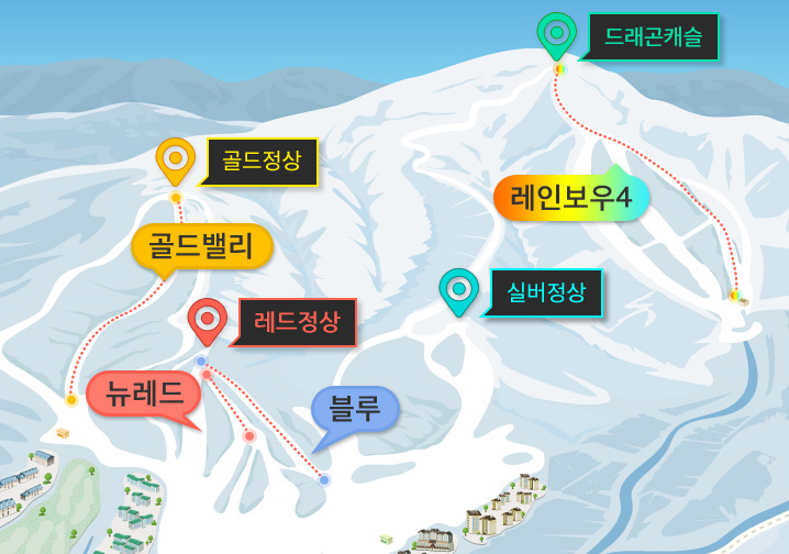 상급 슬로프 이미지